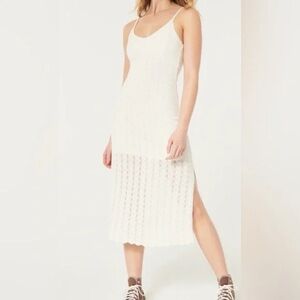Elegant Cream Knit Dress